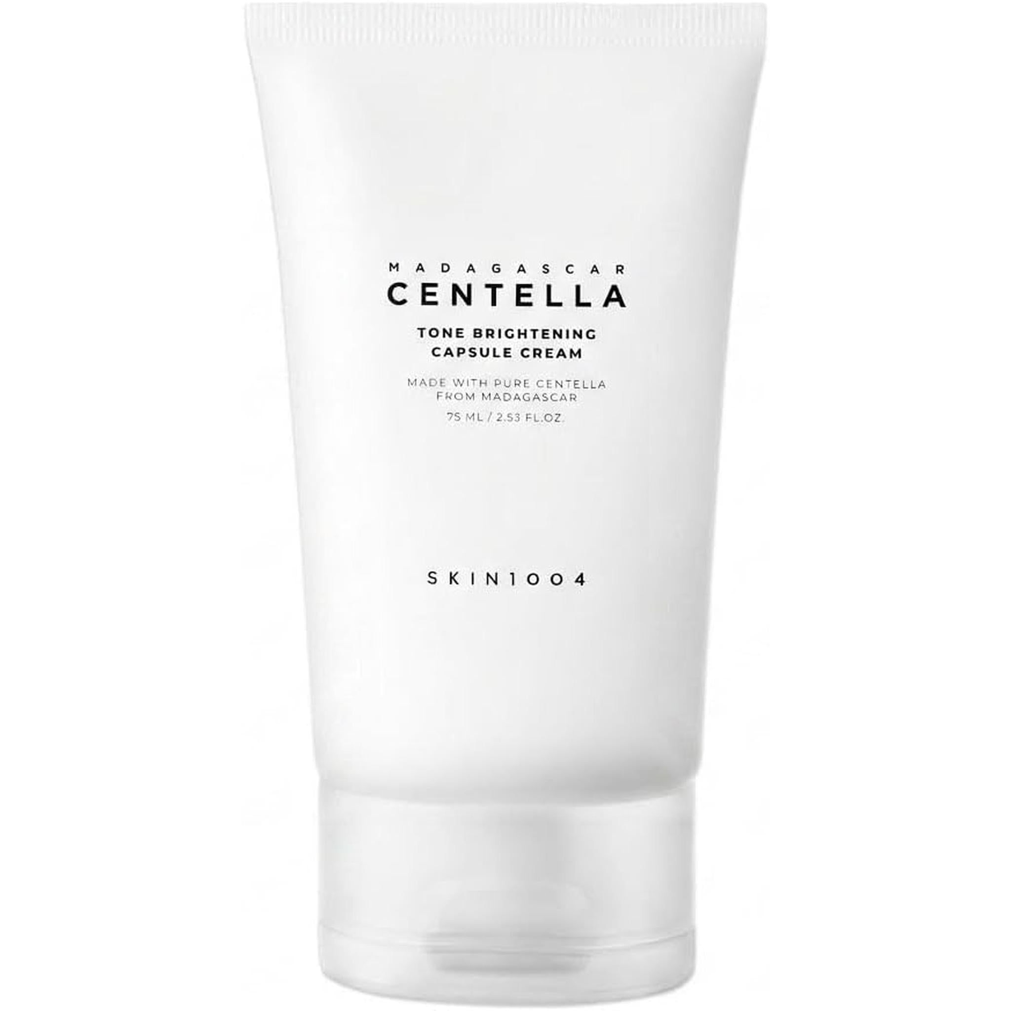 Skin1004 Madagascar Centella Tone Brightening Capsule Cream 2.53 Fl.Oz, 75Ml, Non-Sticky Hydrating Brightening