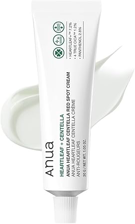 Anua Heartleaf Centella Red Spot Cream, Hydration Face Moisturizer For Skin Relief, Niacinamide, Centella, Panthenol, Spot Treatment For Sensitive Skin, Non-Comedogenic, Korean Skincare (30G/1.05Oz)
