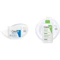 Cerave Dry Skin Routine Bundle, Moisturizing Cream 340G & Hydrating Cleanser 236Ml With Hyaluronic Acid