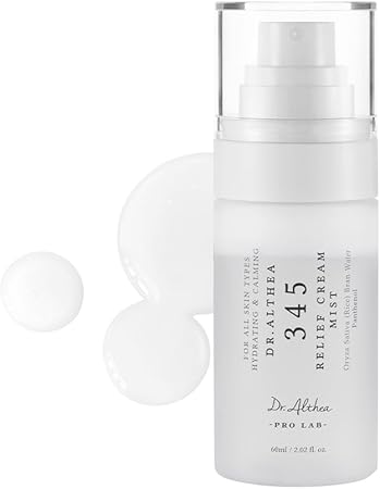 Dr.Althea 345 Relief Cream Mist | Hydrating Facial Mist With Rice Extract | Soothing Care For Sensitive Skin | Vegan Korean Skincare (60Ml)