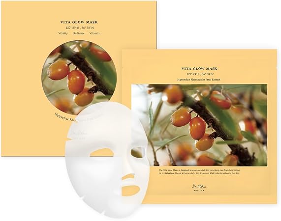 Dr.Althea - Vita Glow, Oasis Soothing, Marine Anti Blemish Mask - Vegan, Korean Sheet Mask (Vita Glow Mask)