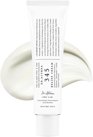 Dr.Althea 345 Relief Cream, Daily Face Moisturizer, Blemish Relief Care, Soothing Recovery & Moisture, Korean Vegan Skin Care For All Skin Types, 50Ml (Pack Of 1)