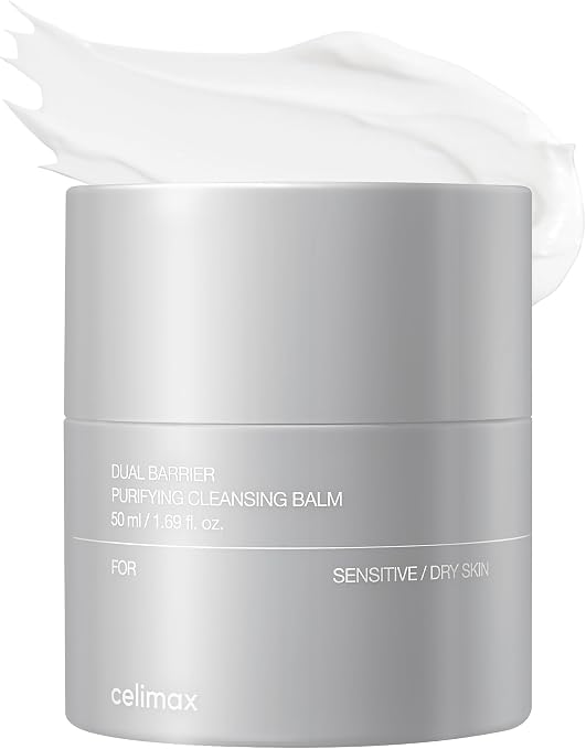 Celimax Dual Barrier Purifying Cleansing Balm | With Ceramides, Waterproof Makeup Remover, Pore Cleansing, Daily Use Cleanser, Grind Container, 50Ml