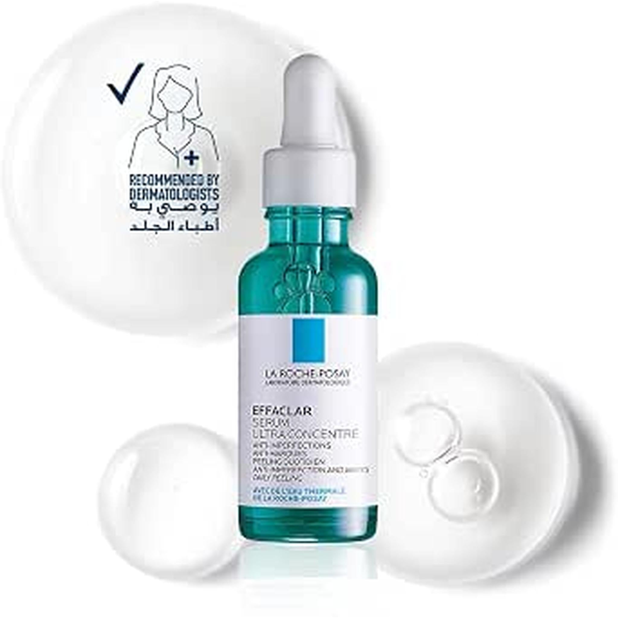 La Roche-Posay Effaclar Acne Serum With Salicylic Acid & Niacinamide For Oily & Acne Prone Skin; Helps Clear Blackheads, Whiteheads, Pimples & Reduces Post Acne Marks 30Ml