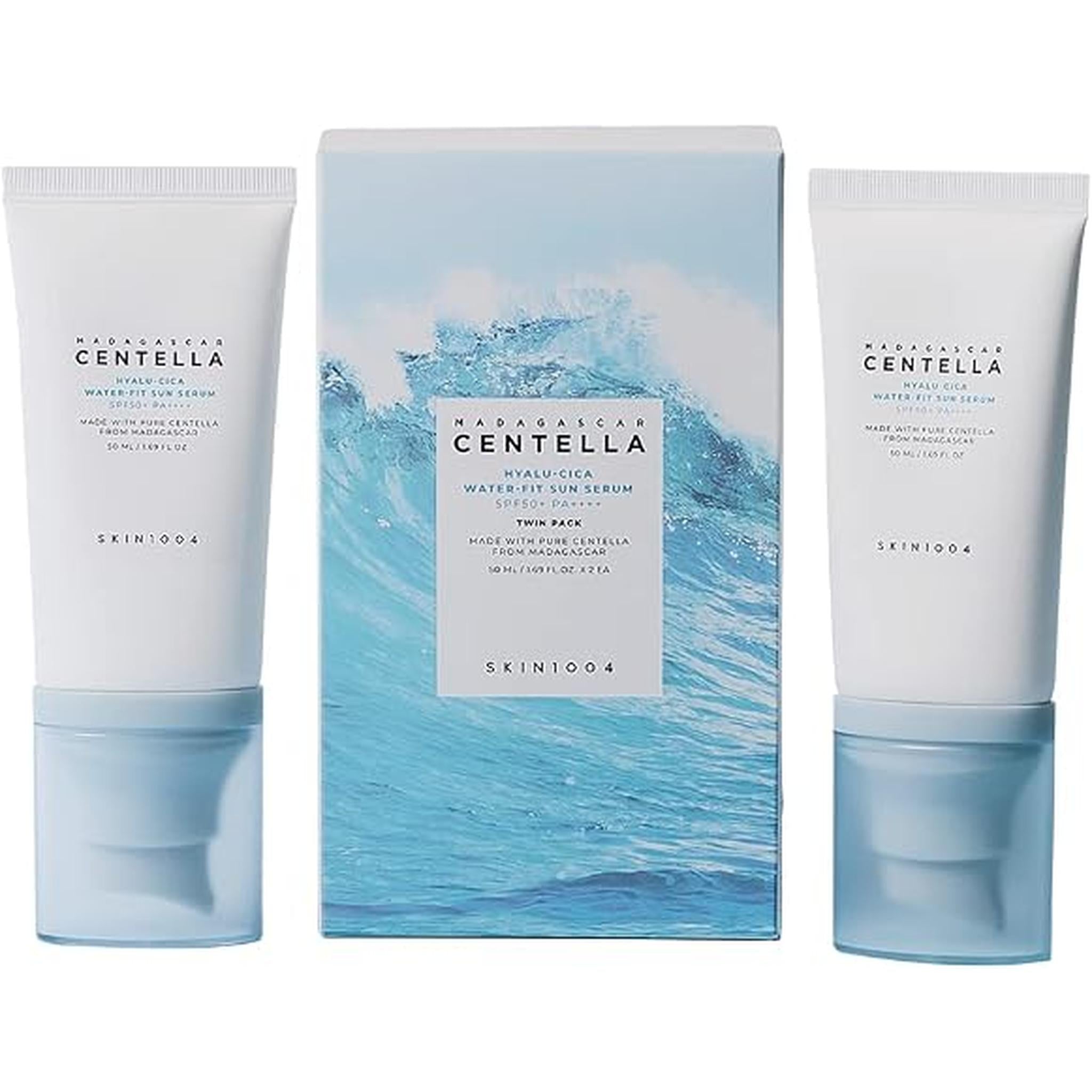 Skin1004 Madagascar Centella Hyalu-Cica Water-Fit Sun Serum (50Ml X 2) Twin Pack