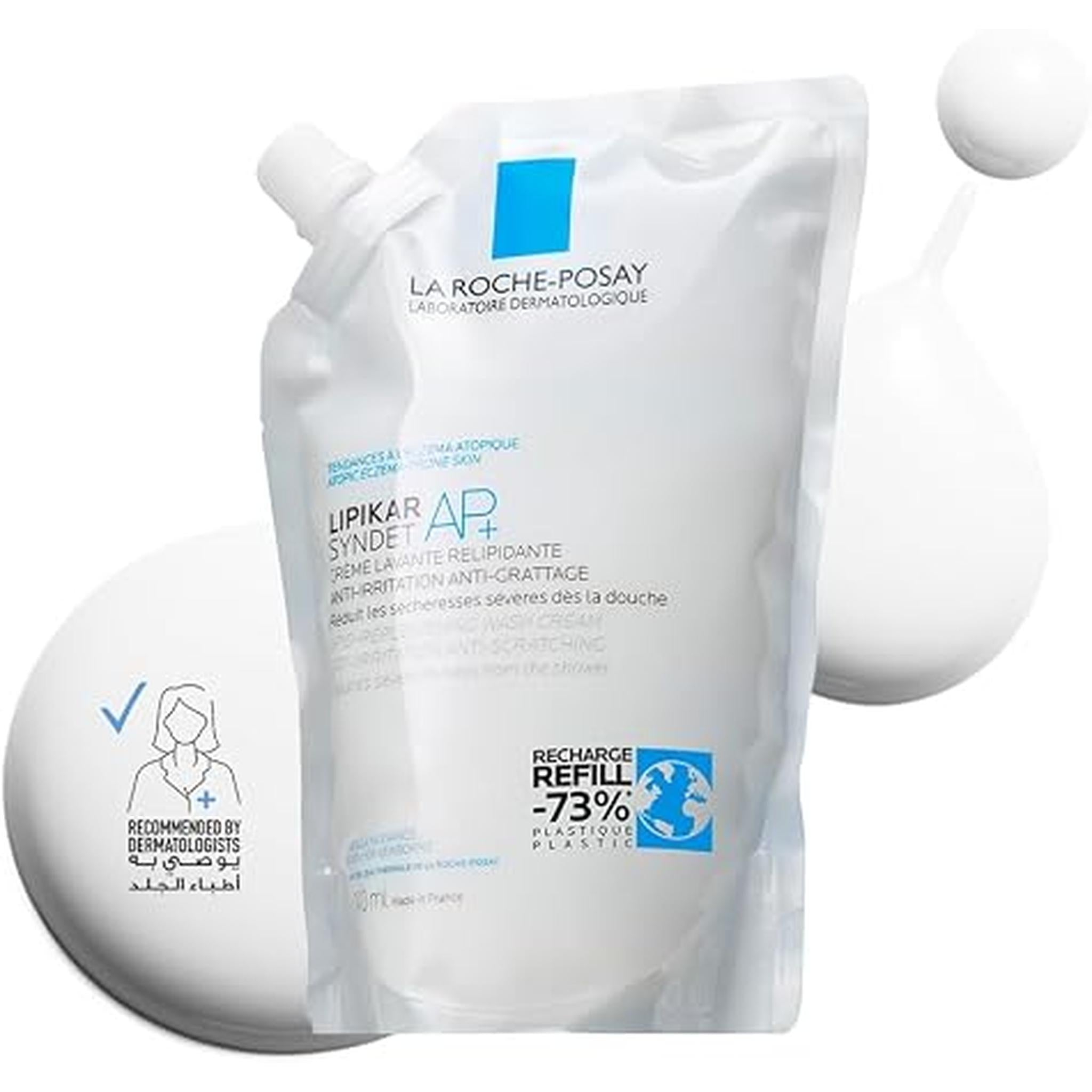La Roche-Posay Lipikar Syndet Ap+ Body Wash For Eczema Prone Skin Refill 400Ml