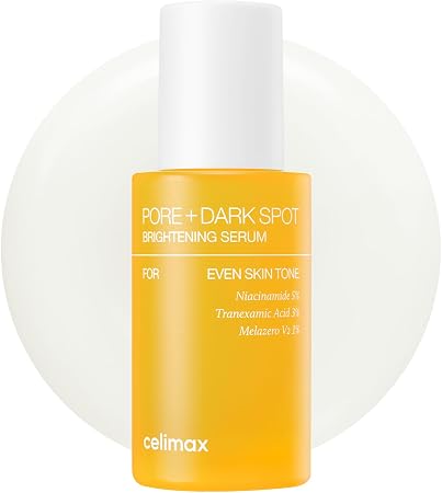 Celimax Pore+Dark Spot Brightening Serum 30Ml | Gel-Like Serum For Enlarged Pores With Niacinamide, Tranexamic Acid, Pore Minimizer, Non-Irritating, Hydrating, For Sensitive Skin, Hyperpigmentation