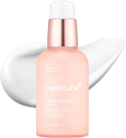 Medicube Triple Collagen Serum 1.85 Fl.Oz - Nourish Dull Skin With Triple Collagen Complex - A Lightweight Serum With Niacinamide And Hyaluronic Acid - Korean Skincare