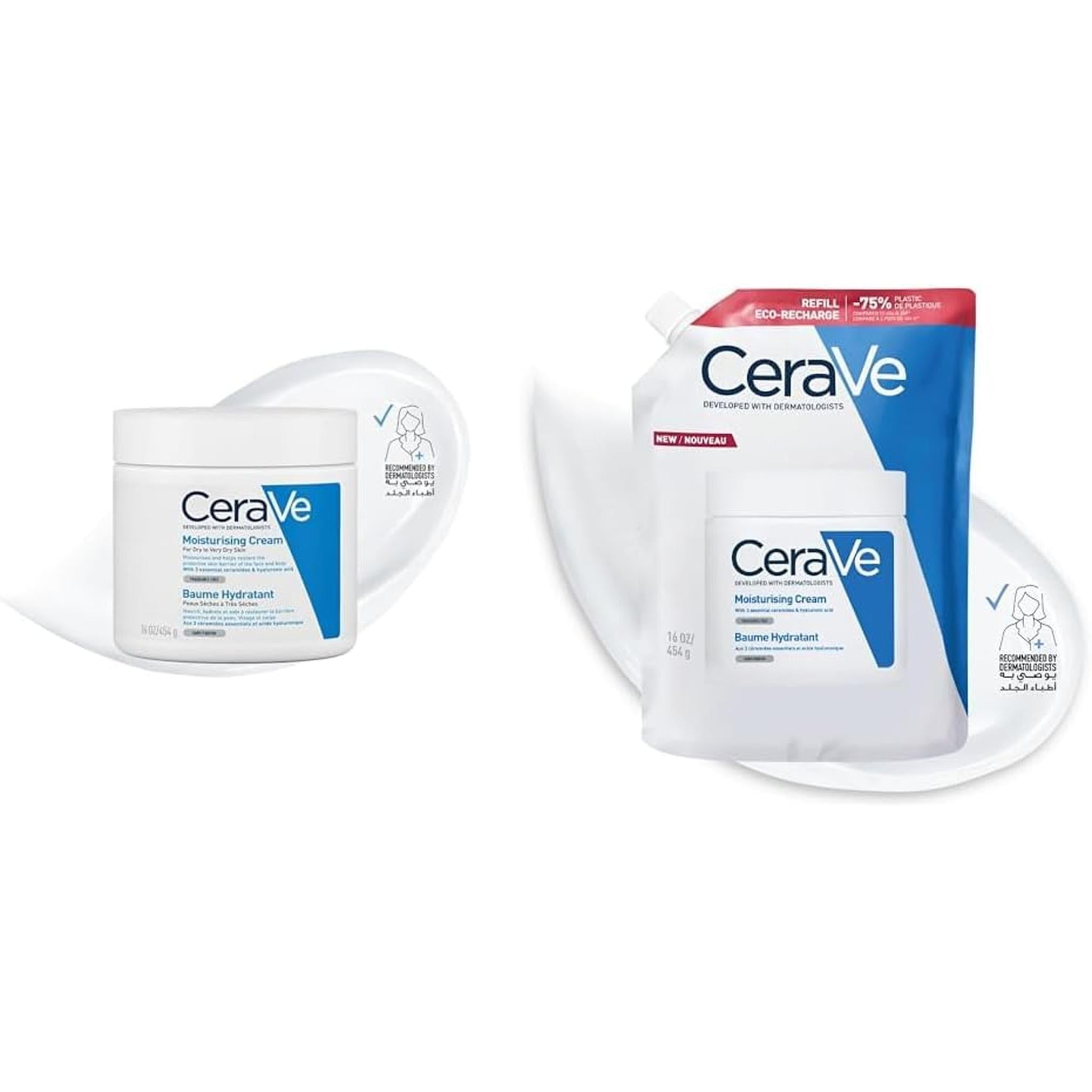 Cerave Moisturizing Cream & Refill (2-Piece Set)