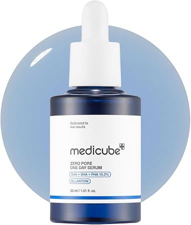 Medicube Zero Pore One-Day Serum 1.01 Fl.Oz - Overnight Resurfacing Serum With Pore Tightening Complex - 15.2% Aha+Bha+Pha & 2% Niacinamide - 10.8% Reduction In Pore Appearance After One Day Of Use