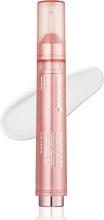 Medicube Collagen Glow Booster Serum - Hydrolyzed Collagen - Elastin Milk Protein Extract 1% - Twist & Click - Radiance & Hydration With Niacinamide - Illuminates & Firms Skin - Korean Skincare 15 Ml