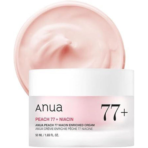 Anua Peach Niacinamide Cream, Face Moisturizer For Dry Skin With Vitamin B12, Collagen, Ceramide, Panthenol, Korean Skin Care For Glass Skin (50Ml, 1.69 Fl.Oz.)