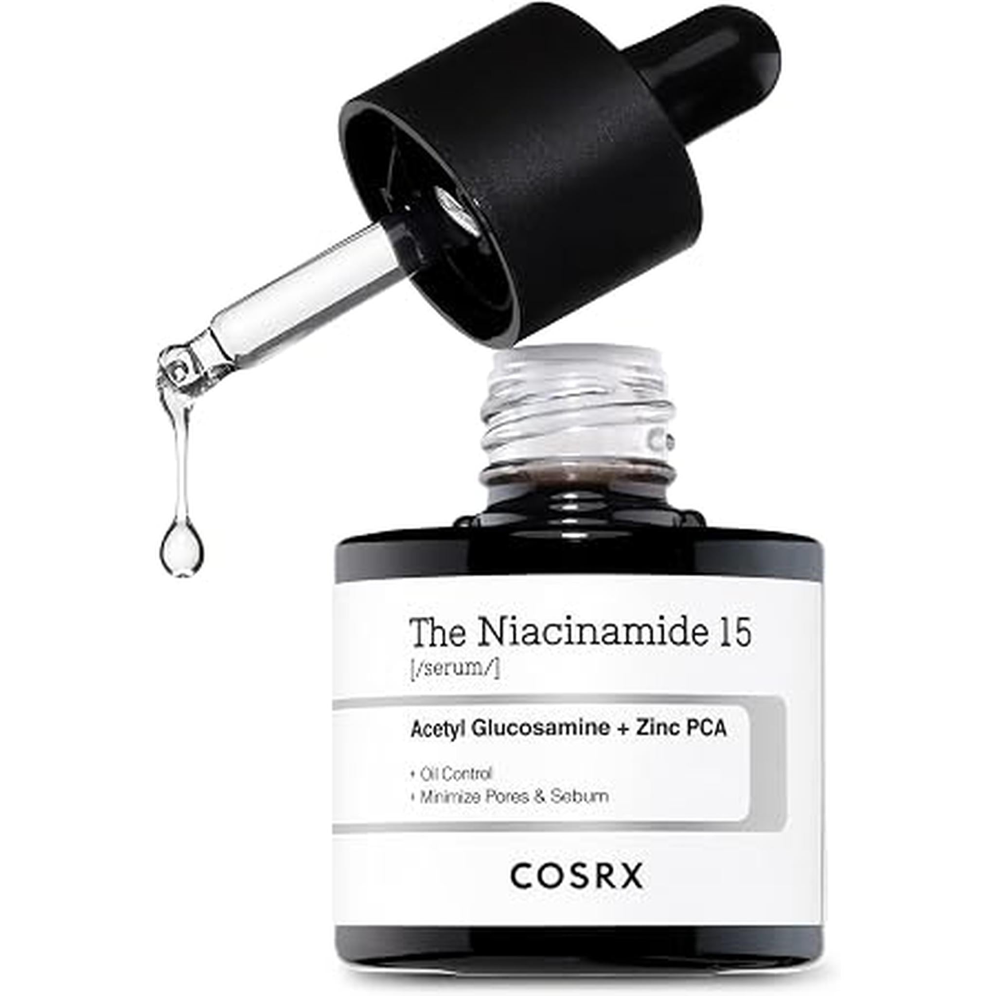 Cosrx Niacinamide 15% Face Serum, Minimizing Pores & Sebums, Blemish Treatments For Discoloration, Dark Spots, Enlarged Pores, Anti-Aging, 0.67 Fl.Oz / 20 Ml, Animal Testing-Free