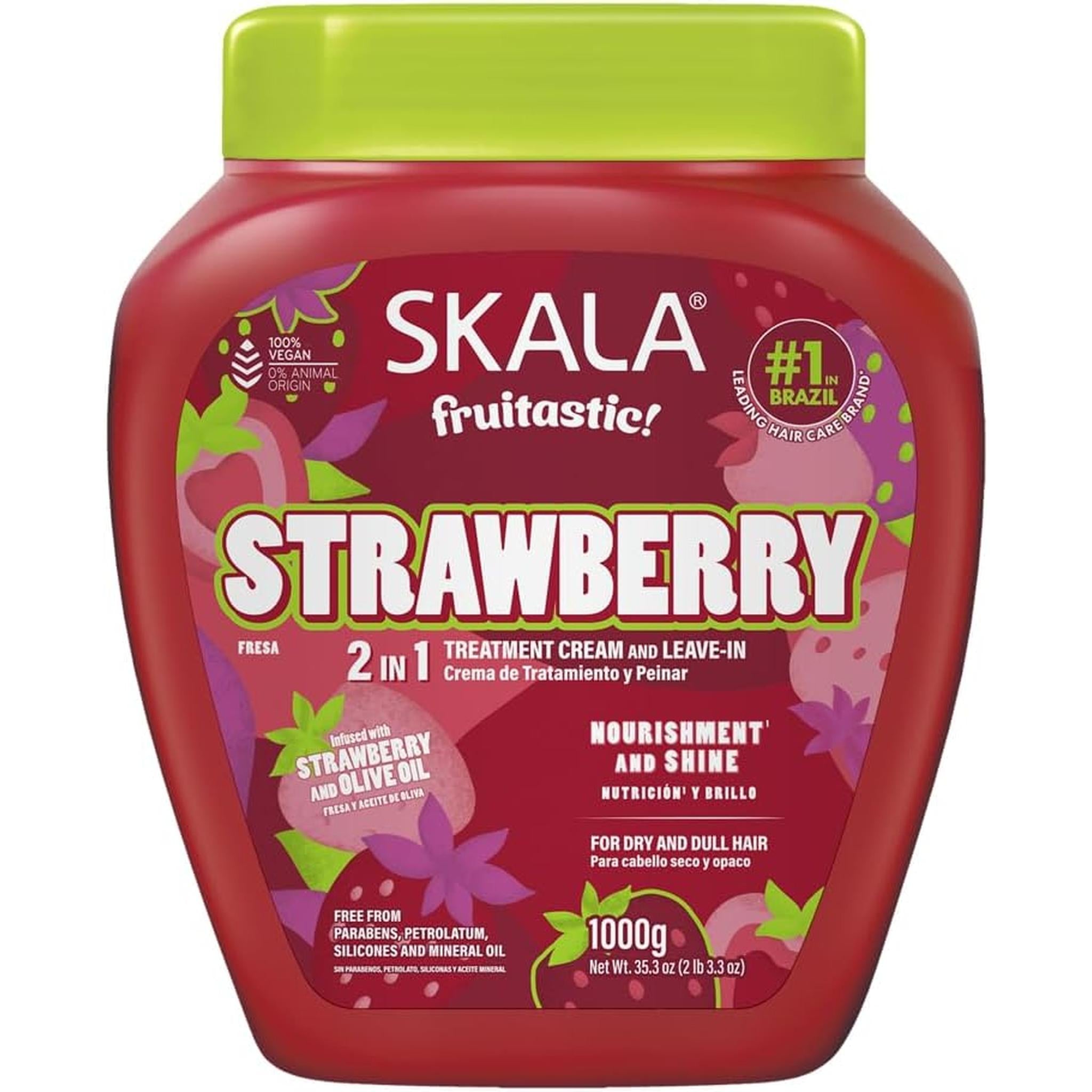 Skala - Linha Frutastica - Creme De Tratamento Morango 1 Kg - (Fruitastic Collection - Strawberry Treatment Cream Net 35.37 Oz)