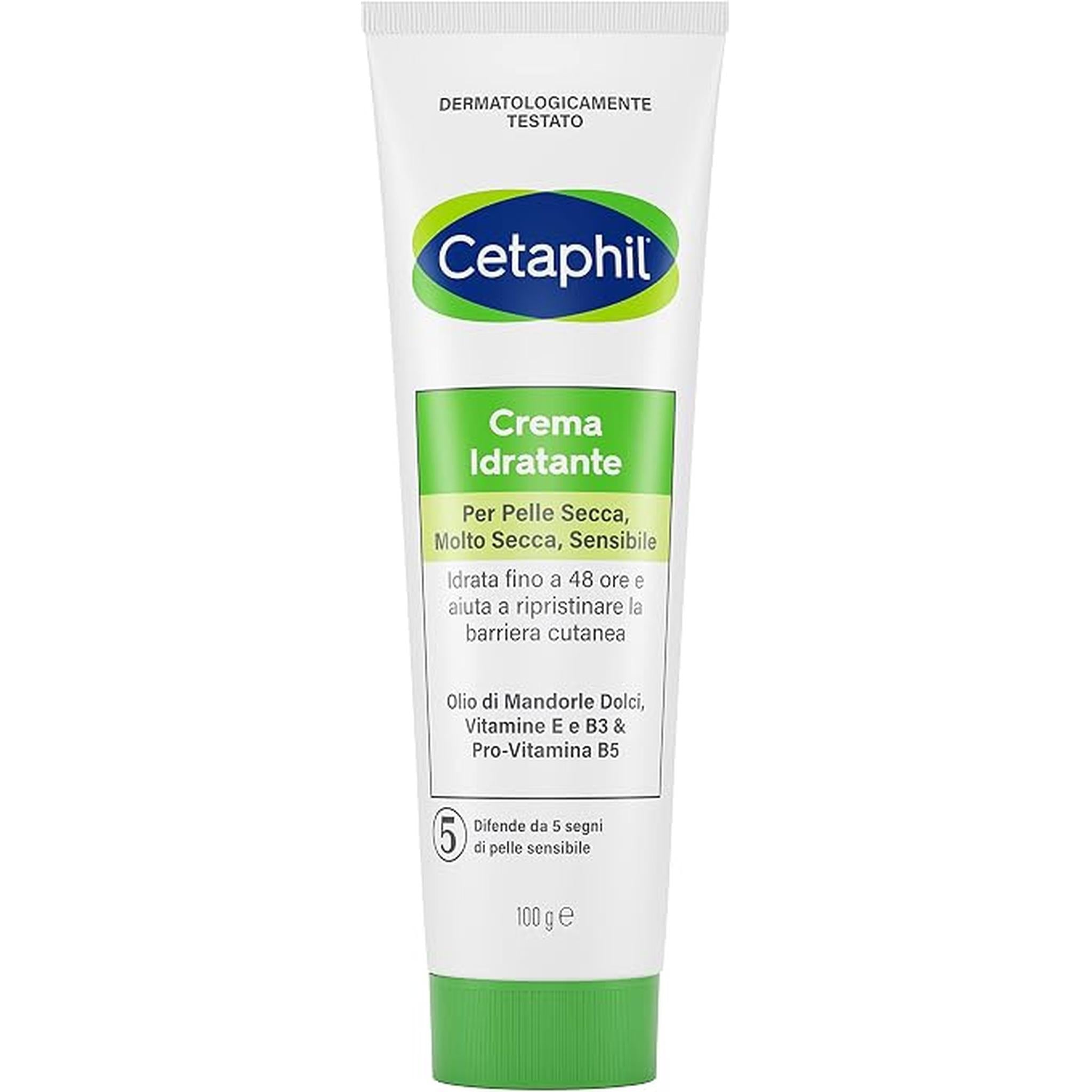 Cetaphil, Moisturising Face And Body Cream For Frequent Use, Intensive Moisturisation For 24 Hours, Ideal For Dry Skin, Very Dry, Sensitive And Danemarea, Lenictive Effect, Fragrance Free, 100 G
