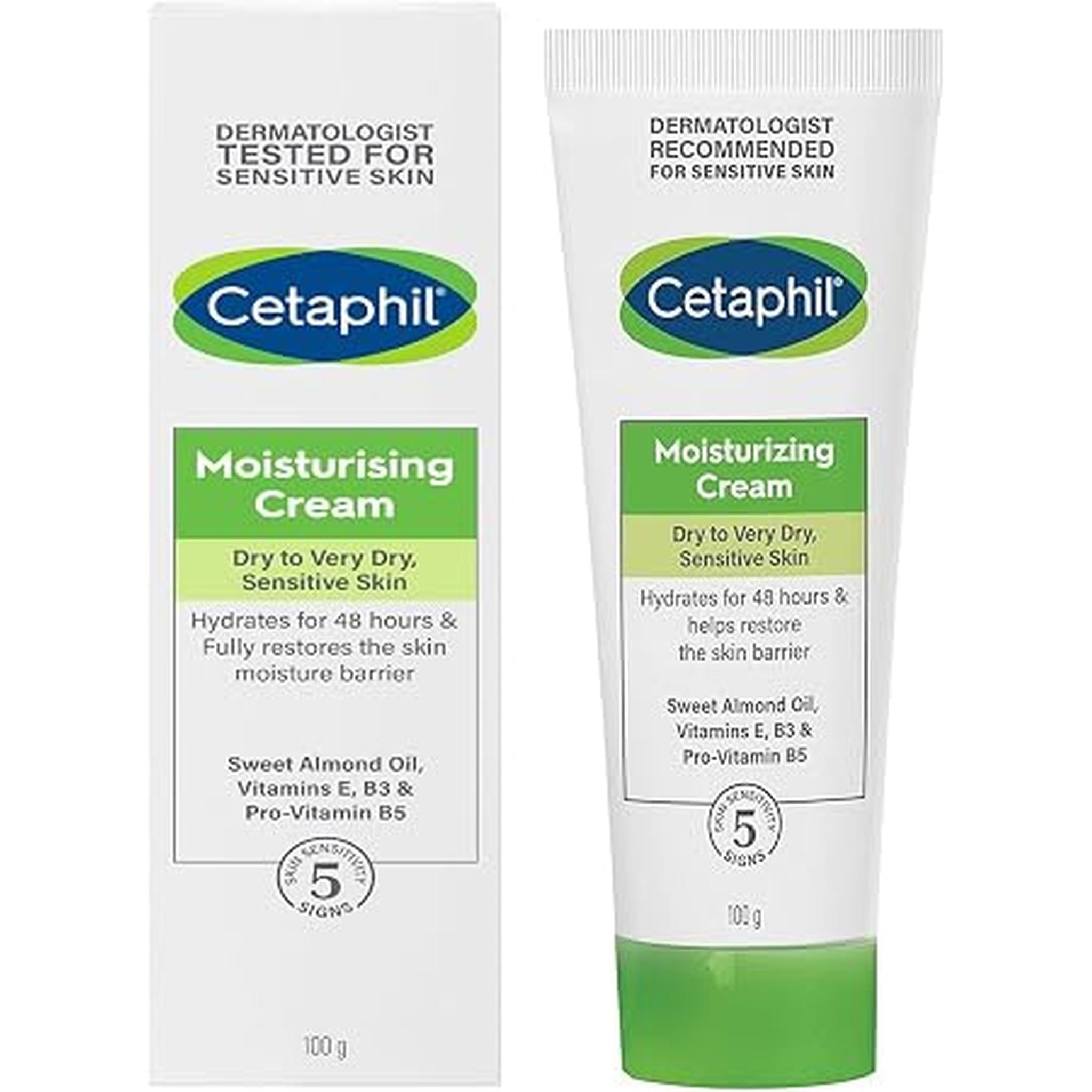 Cetaphil Moisturizing Cream 100G - Dry To Very Dry, Sensitive Skin