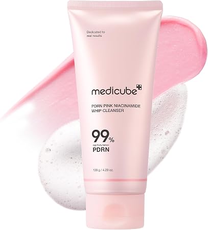 Medicube Pdrn Whip Cleanser 120 G | Korean Whipped Foam Facial Cleanser | Gentle Pore‑Care & Skin‑Balancing Daily Cleansing Care