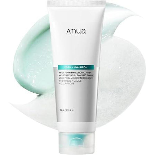 Anua Pdrn Hyaluronic Acid Moisturizing Cleansing Foam, Hydrating Facial Cleanser For Dry Skin, Daily Gentle Face Wash With Salmon Dna, Balancing & Pore Care, Korean Skincare (5.07 Fl Oz)