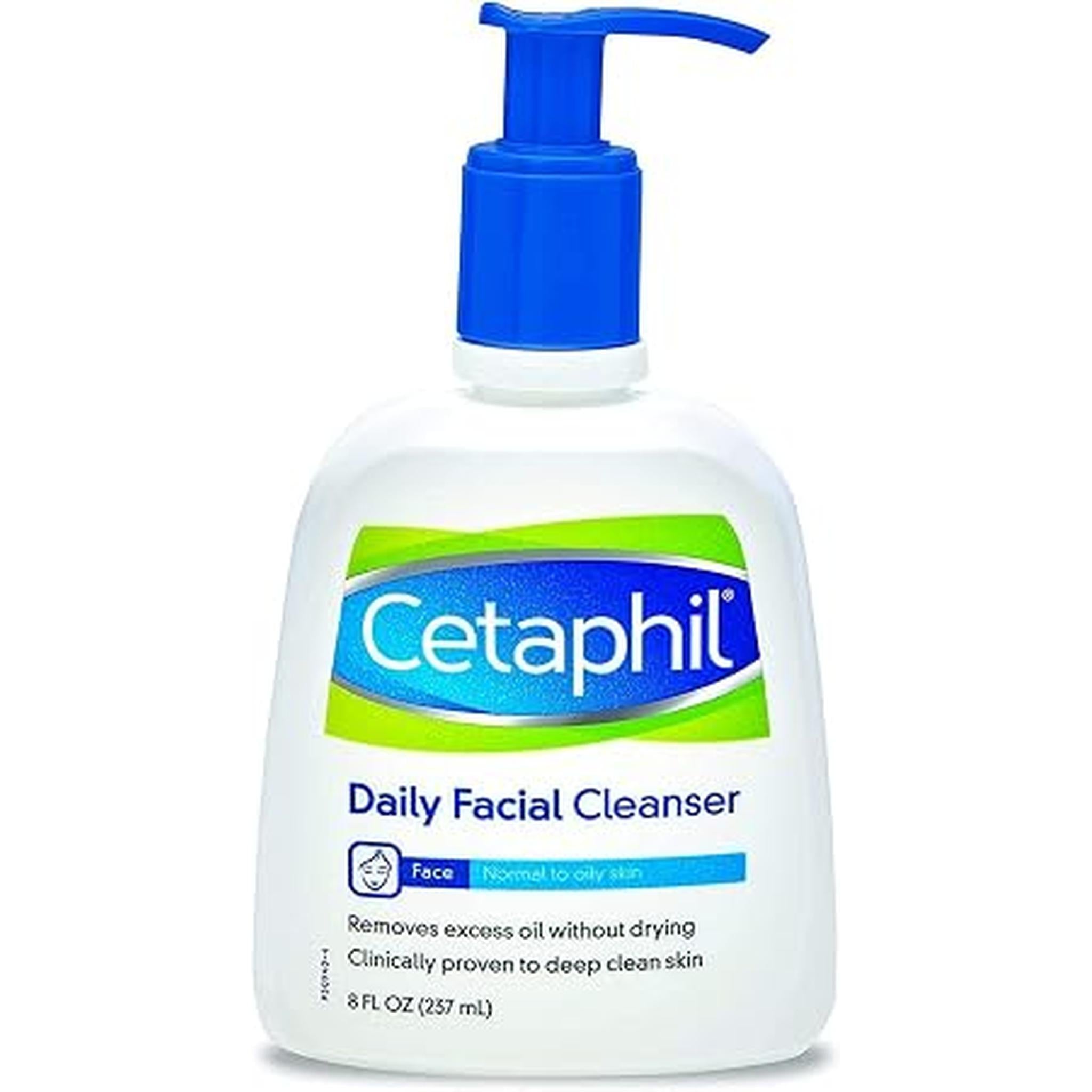 Cetaphil Daily Facial Cleanser For Normal To Oily Skin, 8Oz