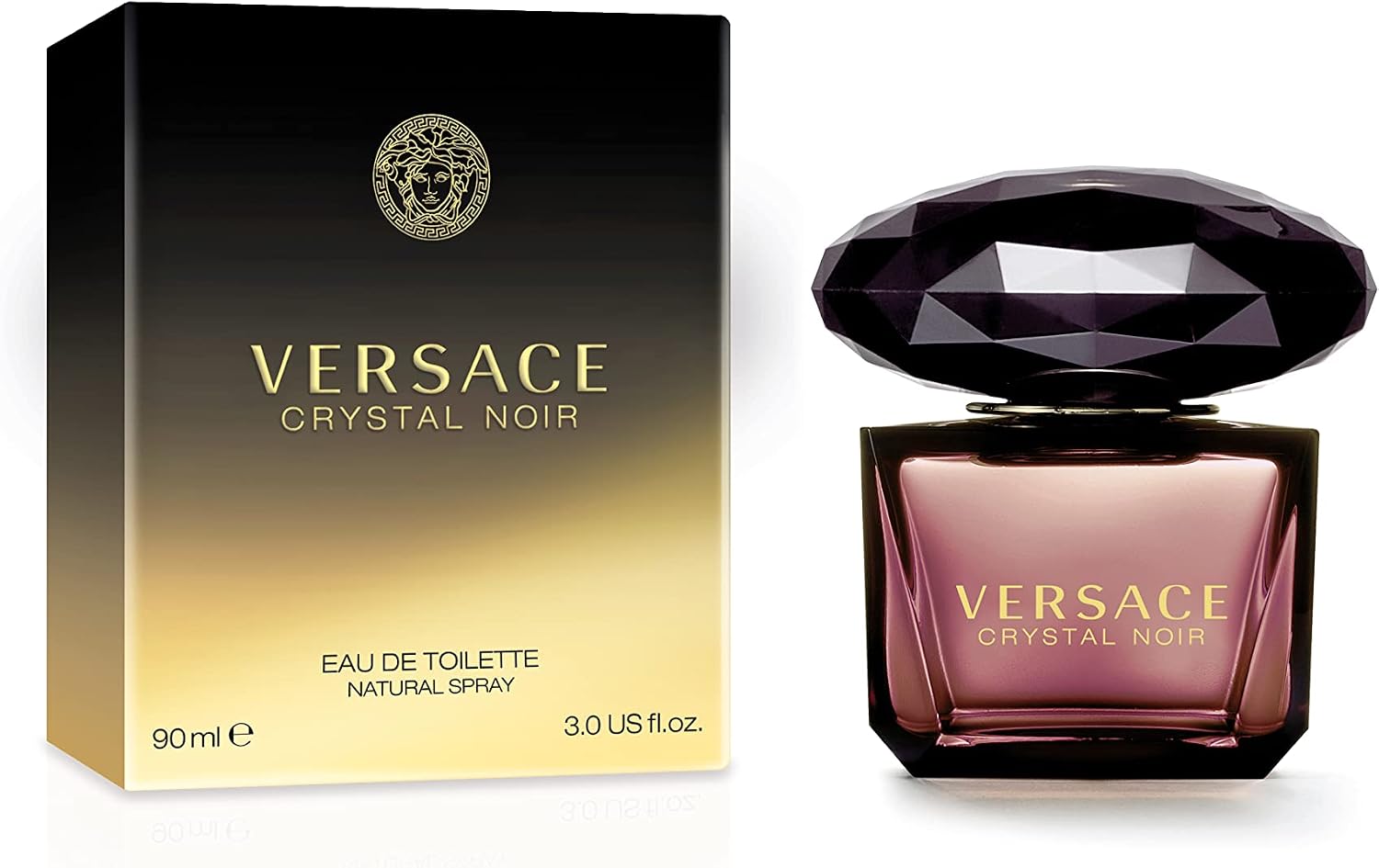Versace Crystal Noir Eau De Toieltte Spray For Her 90Ml