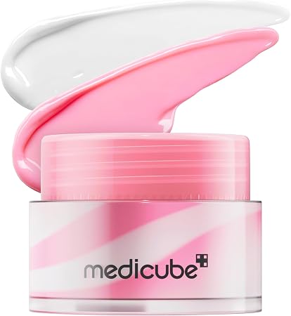 Medicube Pdrn Lip Sleeping Mask Glow Balm | Salmon Pdrn, Collagen, Shea Butter For Softer Lips, Long-Lasting Moisture, Overnight And Daily Lip Care, Korean Skincare 0.35 Oz.