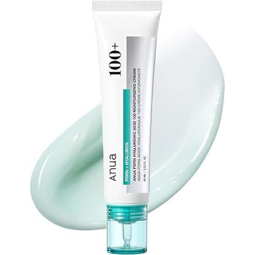 Anua Pdrn Hyaluronic Acid 100 Moisturising Cream Lightweight Moisturising Moisturising Cream With Salmon Pdrn, Hyaluronic Acid, Collagen For Glass Skin, Korean Skin Care (60 Ml)
