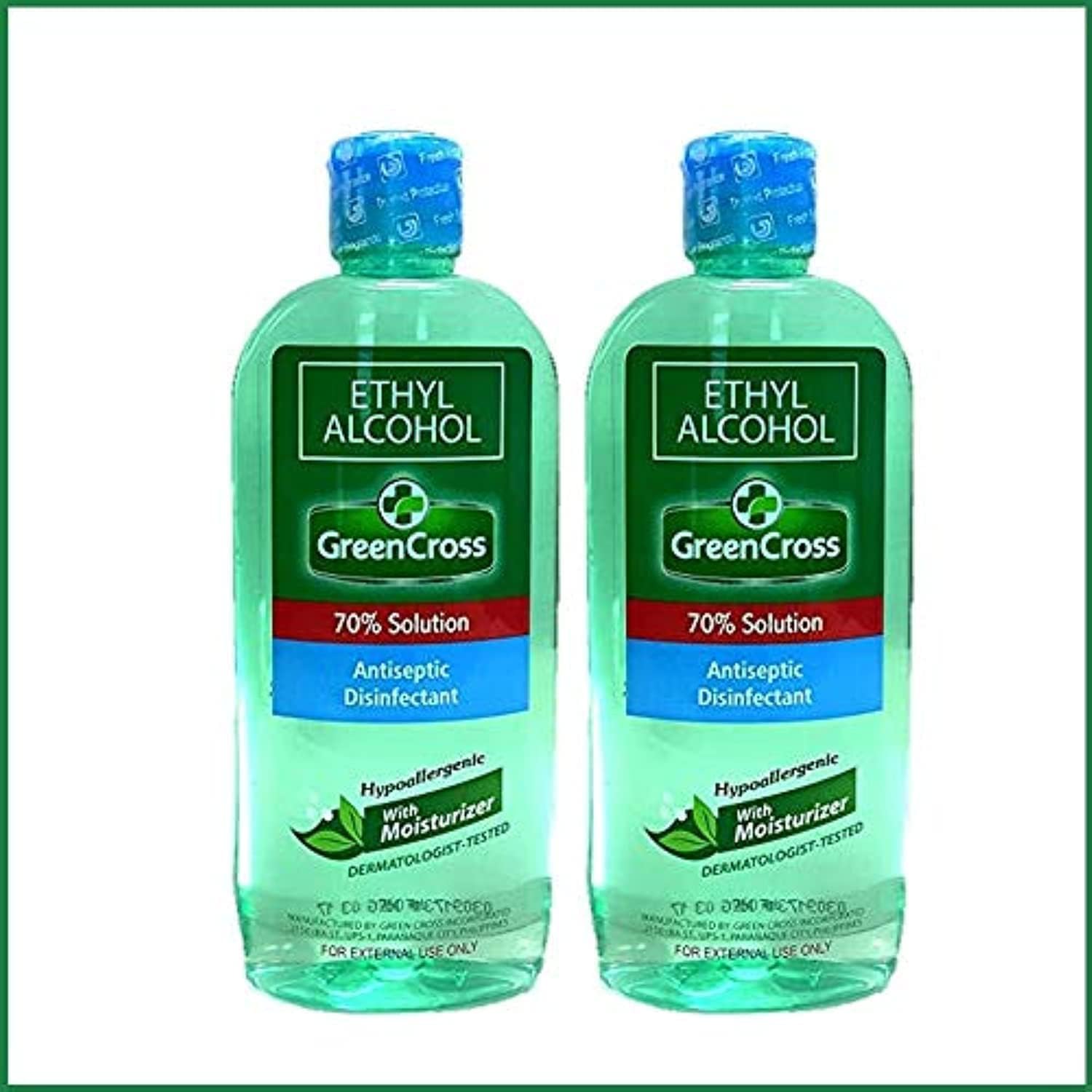 Green Cross Ethyl Alcohol 70% Solution, 500Ml - Pack Of 2
