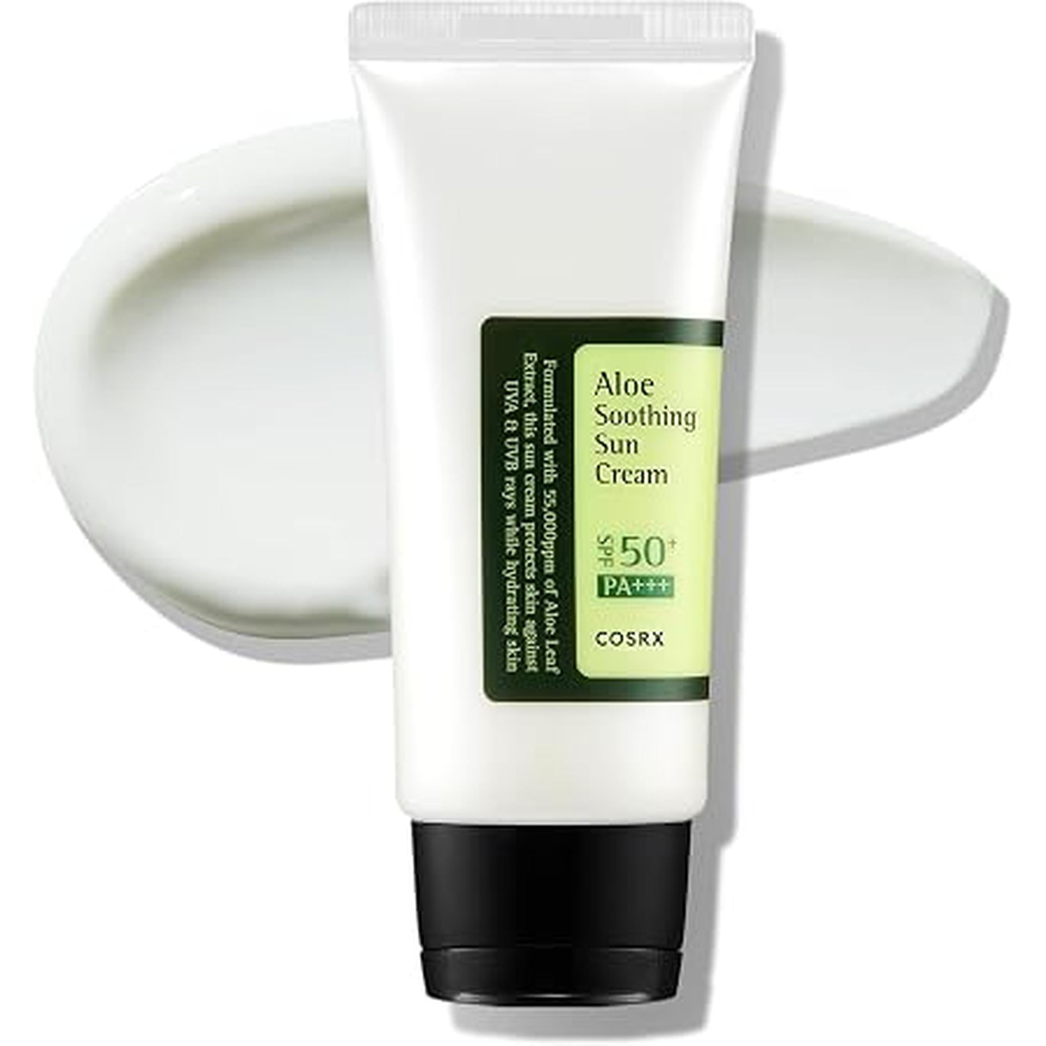 Cosrx Aloe Soothing Sun Cream Spf 50+++, Daily Hydrating Sunscreen For Dry Sensitive Skin, Uva&Uvb Protection, No White Marks, Sun Moisturiser, Korean Sunscreen, Korean Skincare