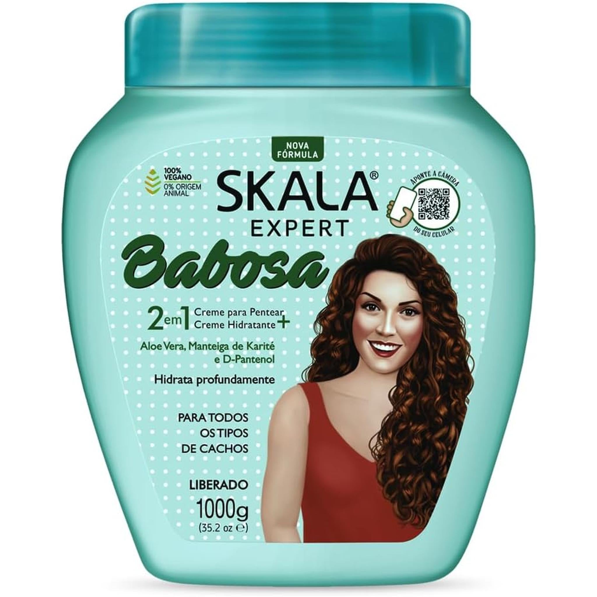 Skala Expert Babosa 2 In 1 - Aloe Vera, Shea Butter Hair Treatment Cream 1000G
