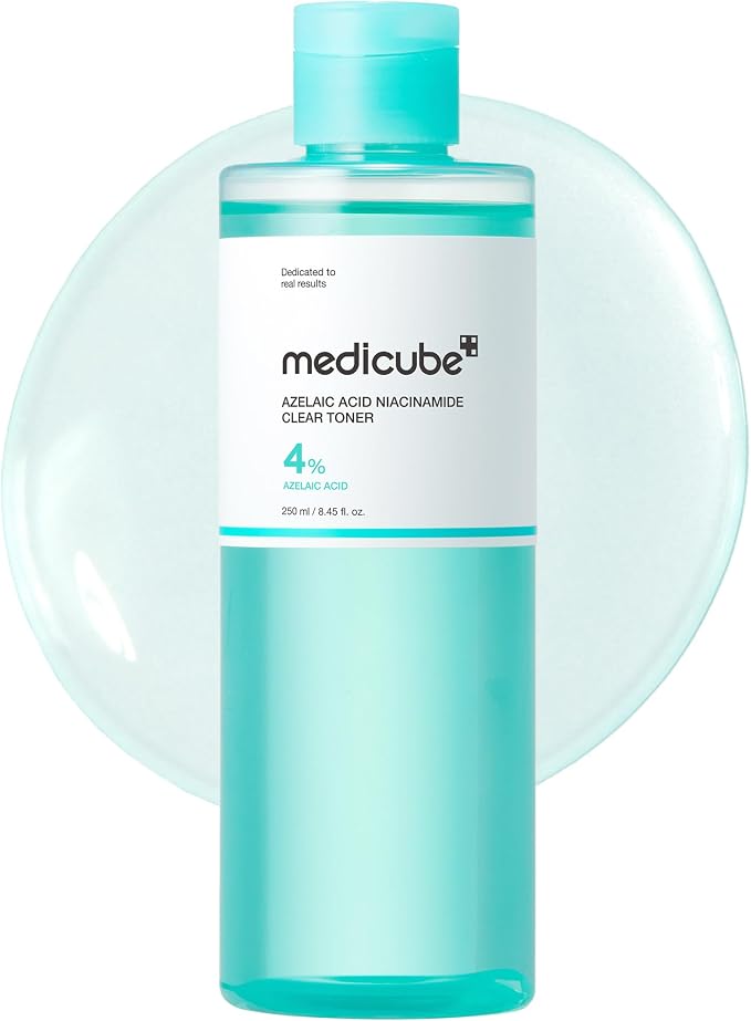Medicube Azelaic Acid Niacinamide Clarifying Toner | Troubled Skin Care, Great For Purifying And Soothing | 4% Azelaic Acid & 2% Niacinamide | Soothing Daily Toner