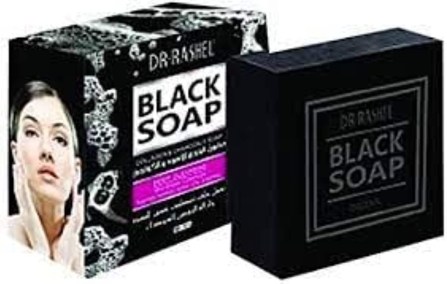 Dr.Rashel Black Soap Collagen & Charcoal (100G)
