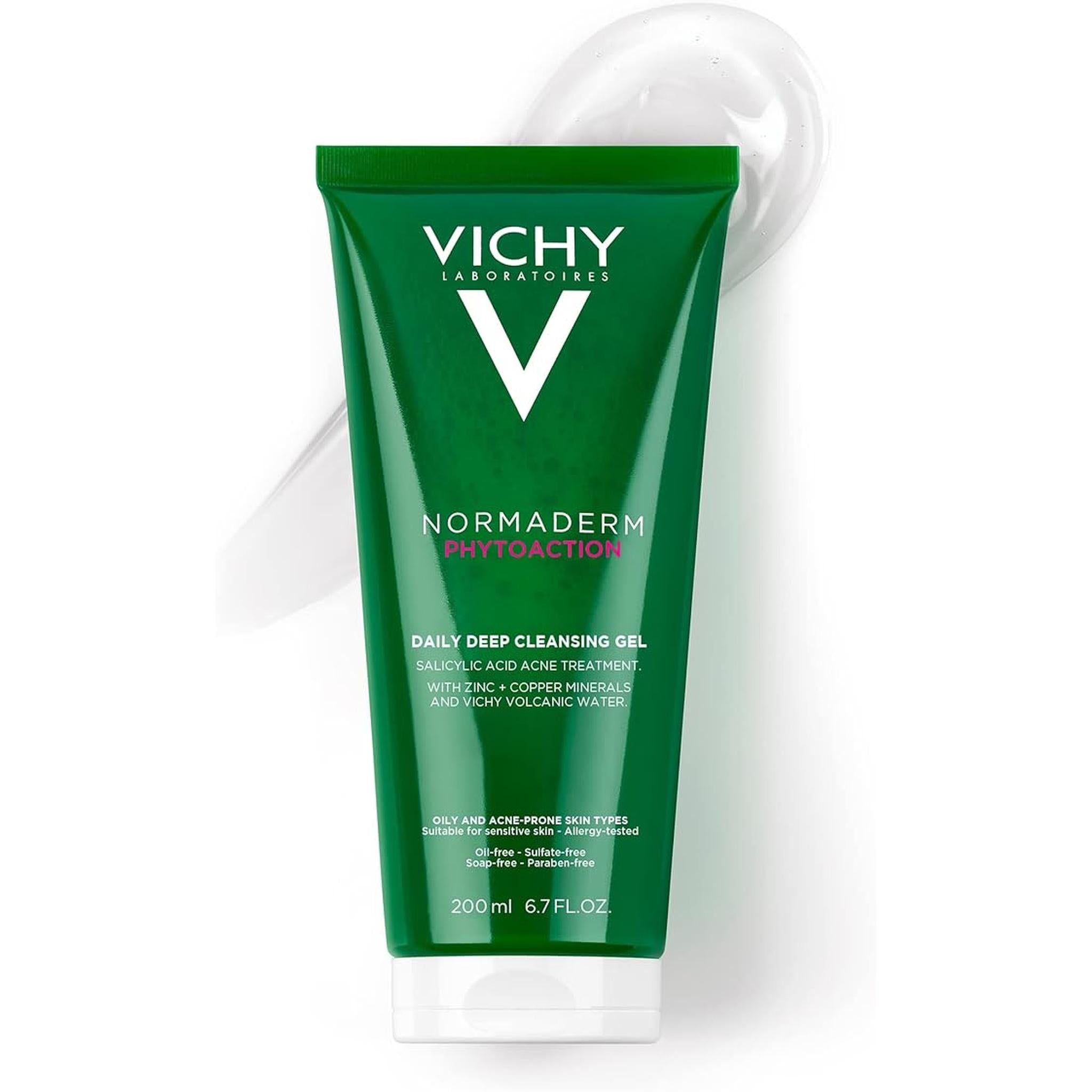 Vichy Normaderm Phytosolution Face Cleanser Gel For Oily/Acne Skin With Salicylic Acid
