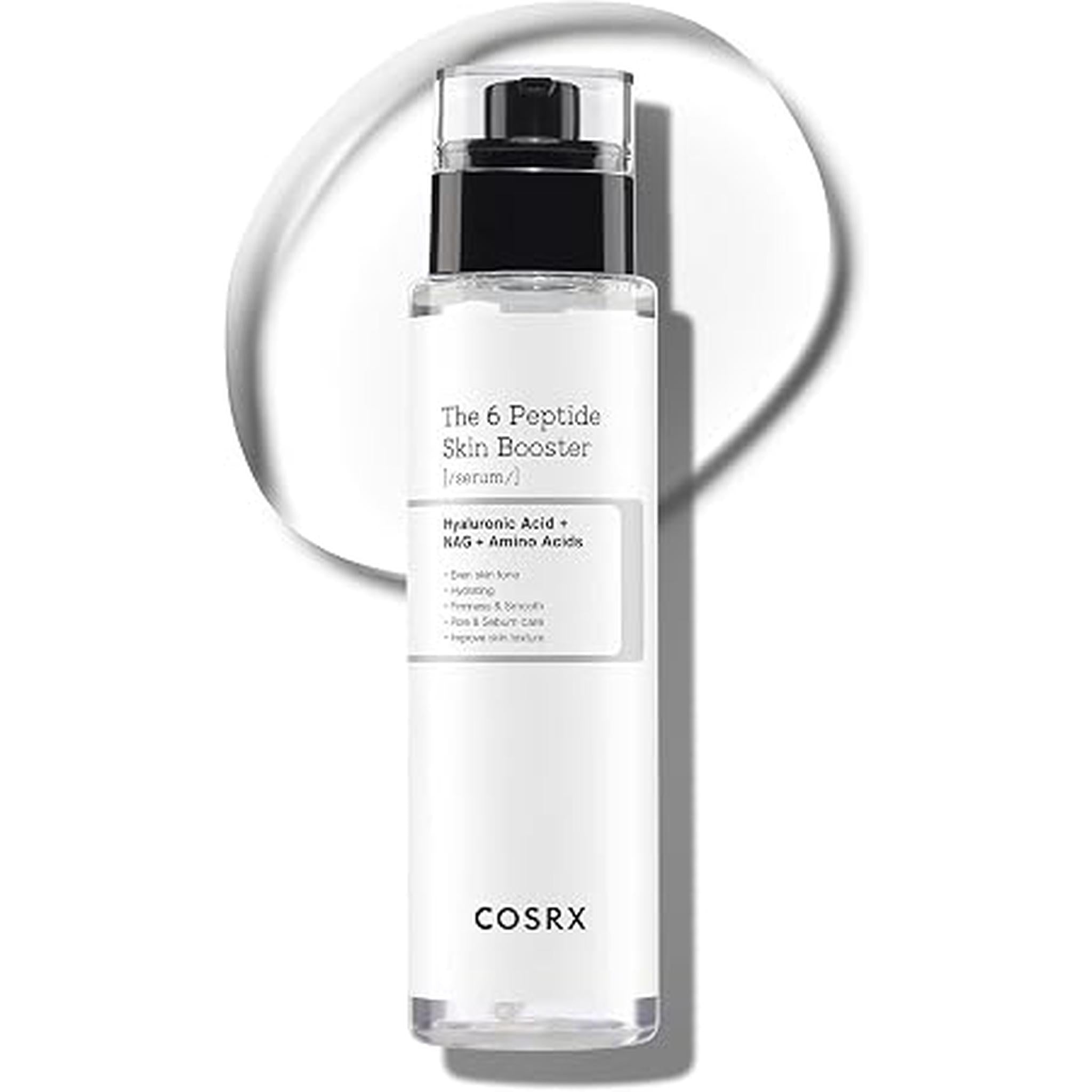 Cosrx 6 X Peptide Collagen Booster Toner Serum 150 Ml / 5.07 Fl.Oz, Skin Renewal Boosting Facial Essence, Niacinamide & Hyaluronic Acid For All Skin Types, Korean Skincare, Paraben Free