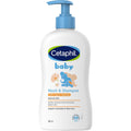 Cetaphil Baby Wash And Shampoo | Organic Calendula And Aloe Vera | Tear Free, Paraben, Colorant & Mineral Oil Free | Hypoallergenic | Unscented | Organic | Dermatologist Tested | 400Ml