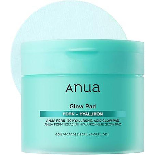 Anua Pdrn 100 Hyaluronic Acid Glow Pad, Glow-Plumping Korean Face Care For Daily Skincare & Makeup Prep, Dual-Sided Tonerpad For Radiant Skin & Deep Hydration (180Ml, 60 Pads)