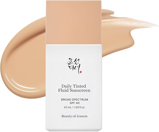 Beauty Of Joseon Daily Tinted Fluid Sunscreen 12 Shades For Face Moisturizing Broad Spectrum Spf 40 Korean Skincare 50Ml, 1.69 Fl.Oz #Ln110