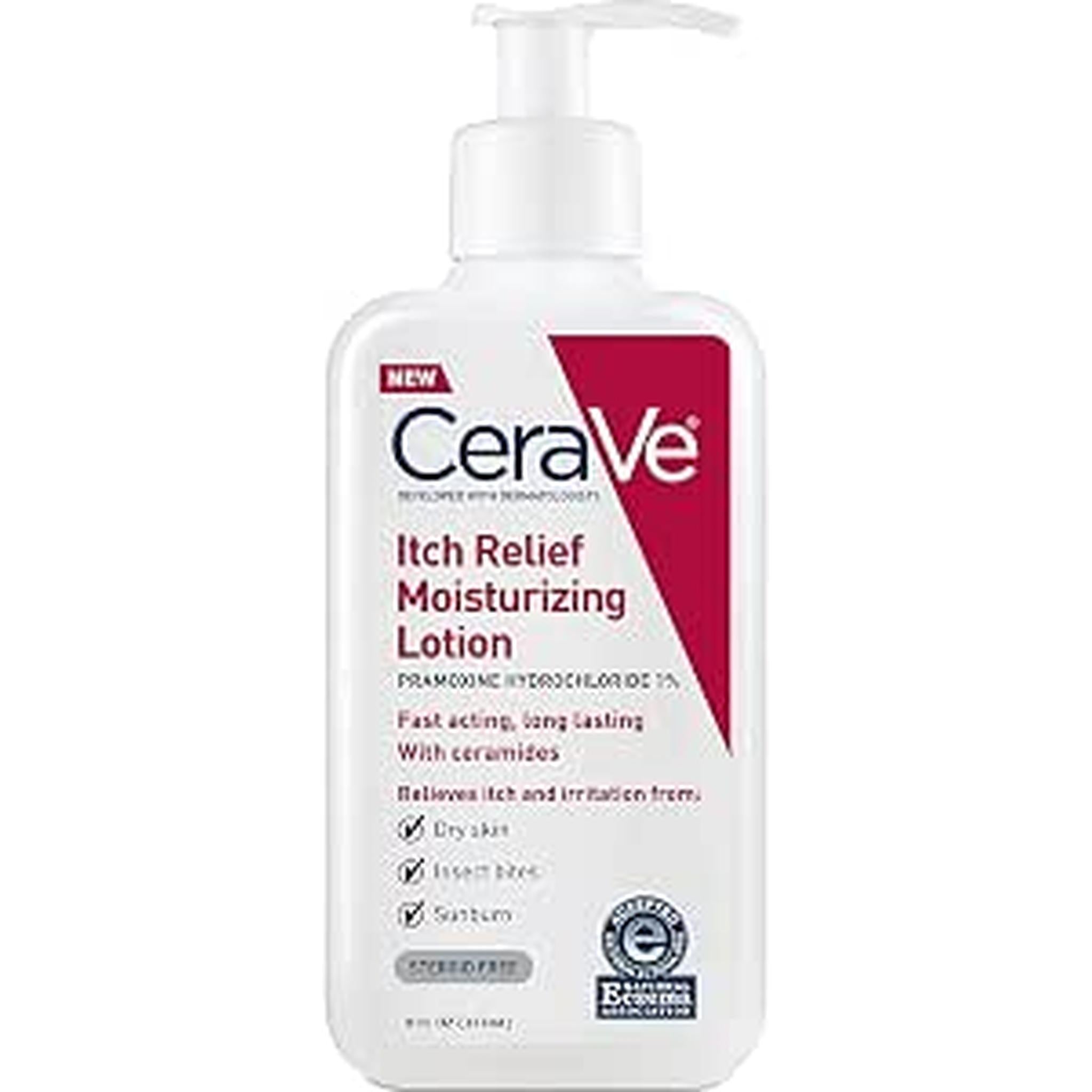 Cerave Itch Relief Moisturizing Lotion - 8 Oz, Pack Of 4
