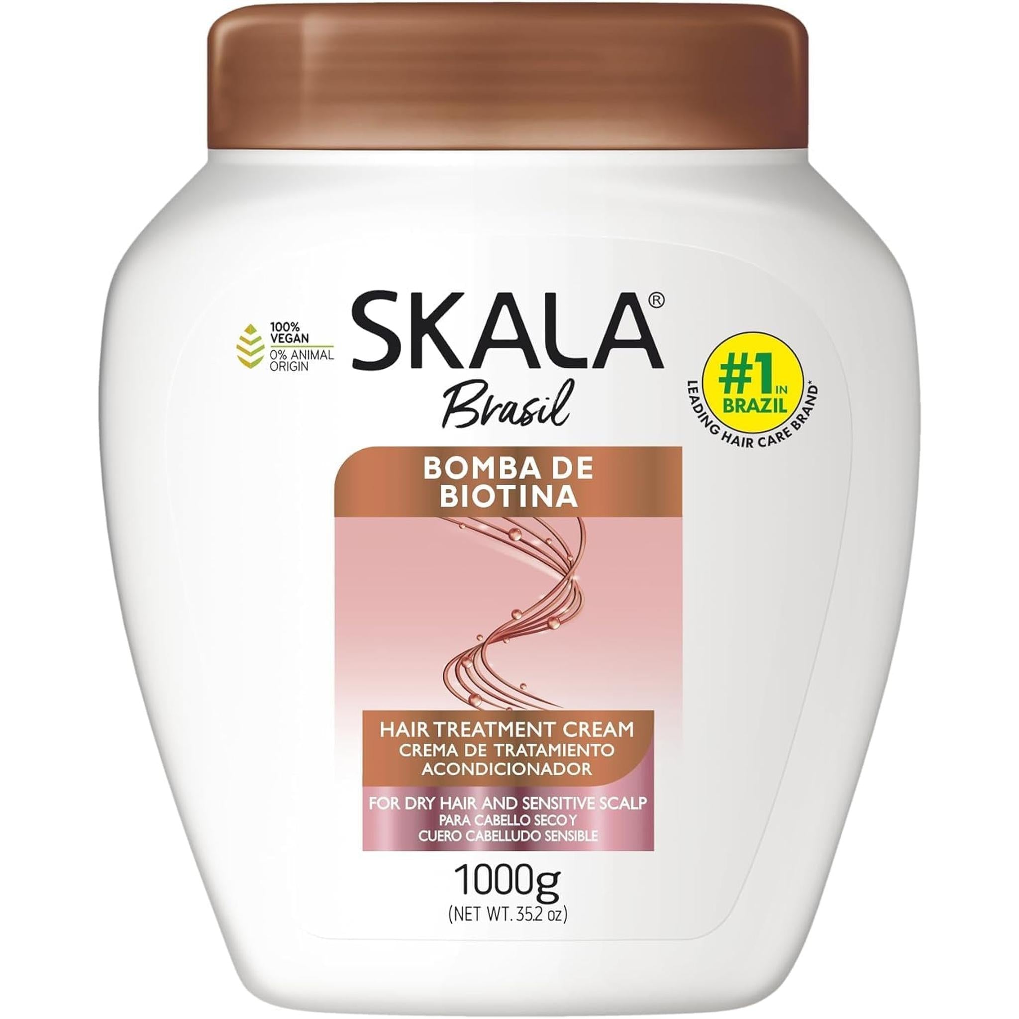 Skala - Linha Expert - Creme De Nutricao Bomba De Biotina 1 Kg - (Expert Collection - Biotin Bomb Hair Cream Net 33.81 Oz)