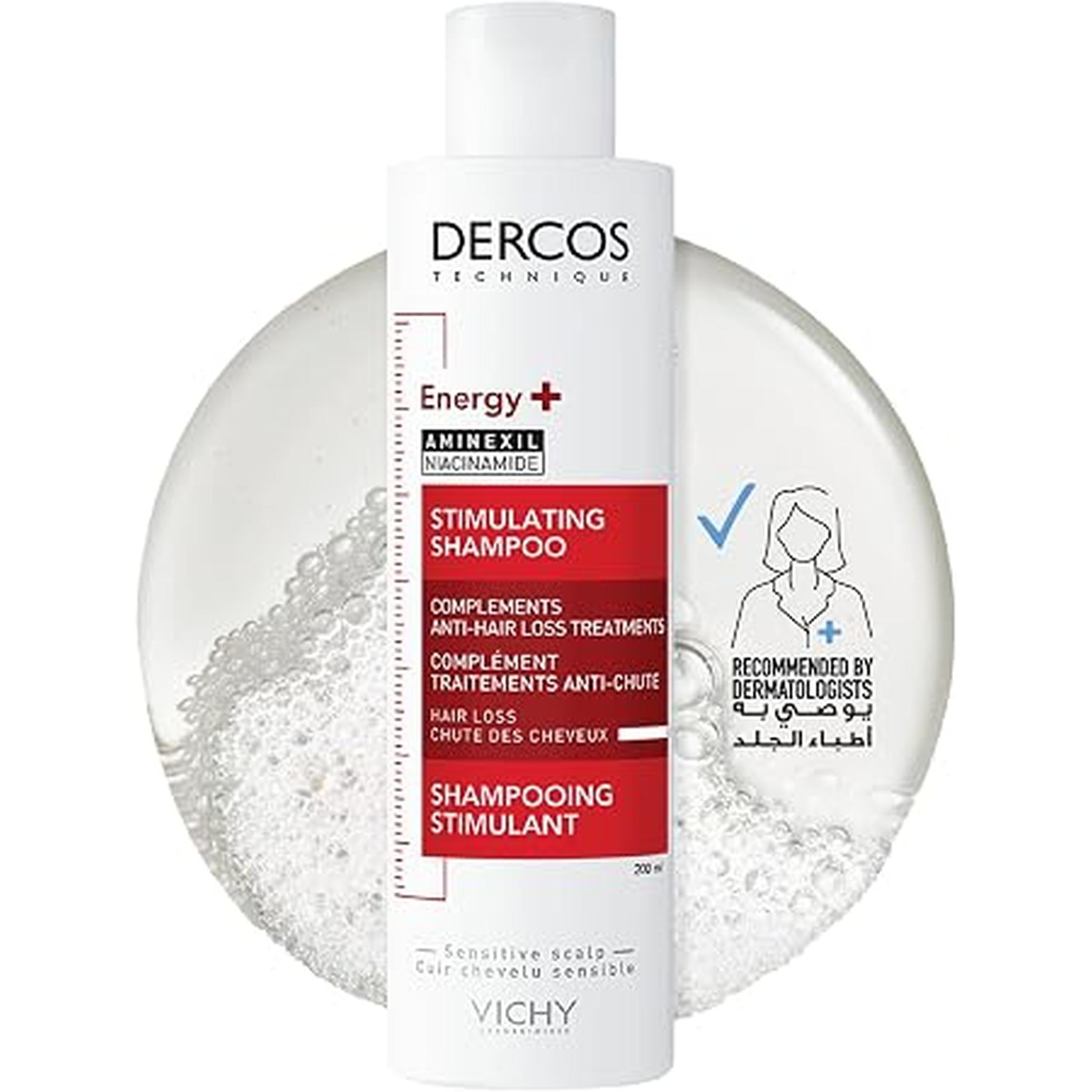 Vichy Dercos Energy + Stimulating And Anti Hair Loss Shampoo With Aminexil With Vitamin C 200Ml