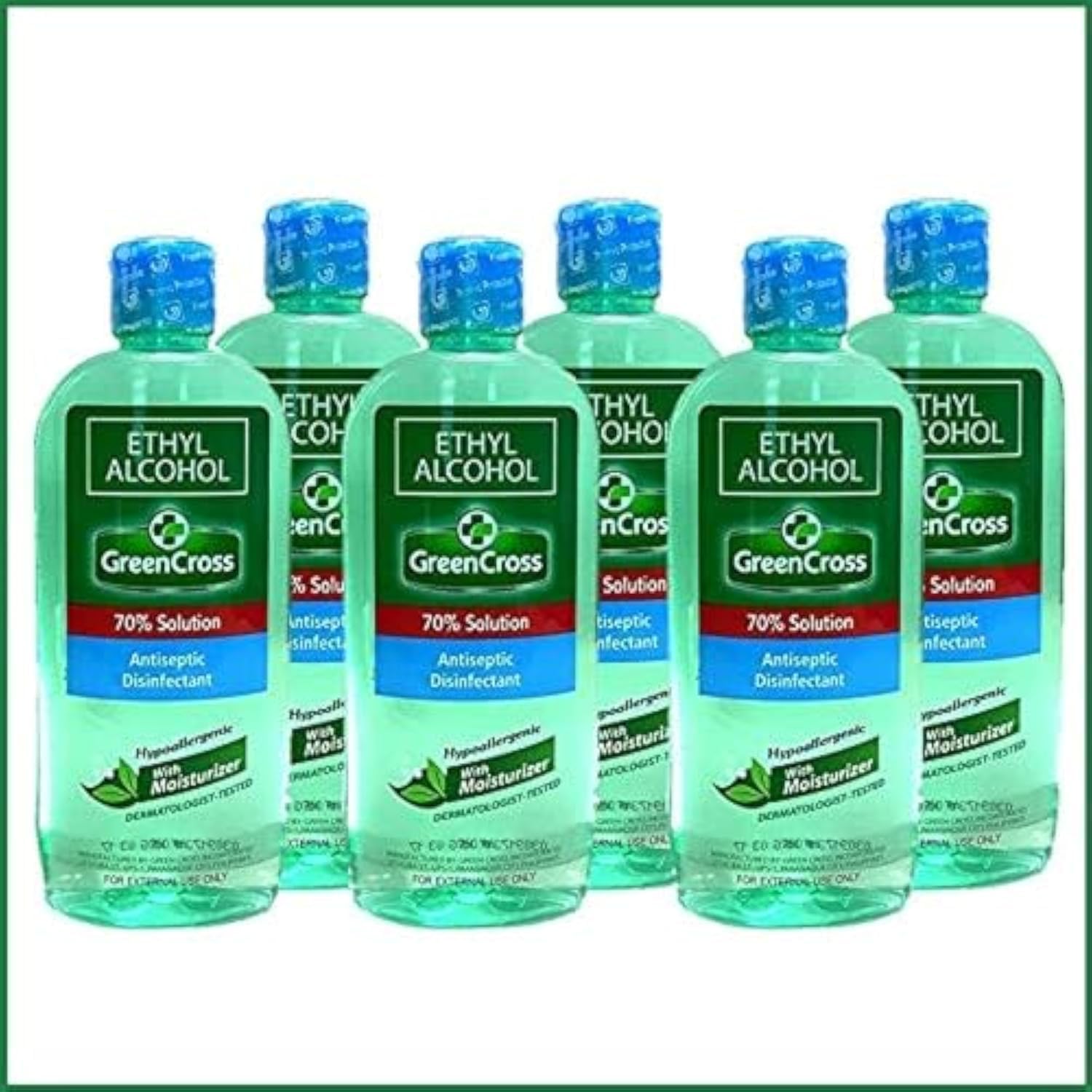 Green Cross Ethyl Alcohol 70% Solution, 500Ml - Pack Of 6