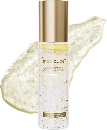 Medicube Turmeric Gelatin Serum | For Clearer, Radiant Skin | Turmeric, Vitamin C & Water With Vitamin C For A Balanced, Healthy Glow | Korean Skin Care | 3.38 Oz
