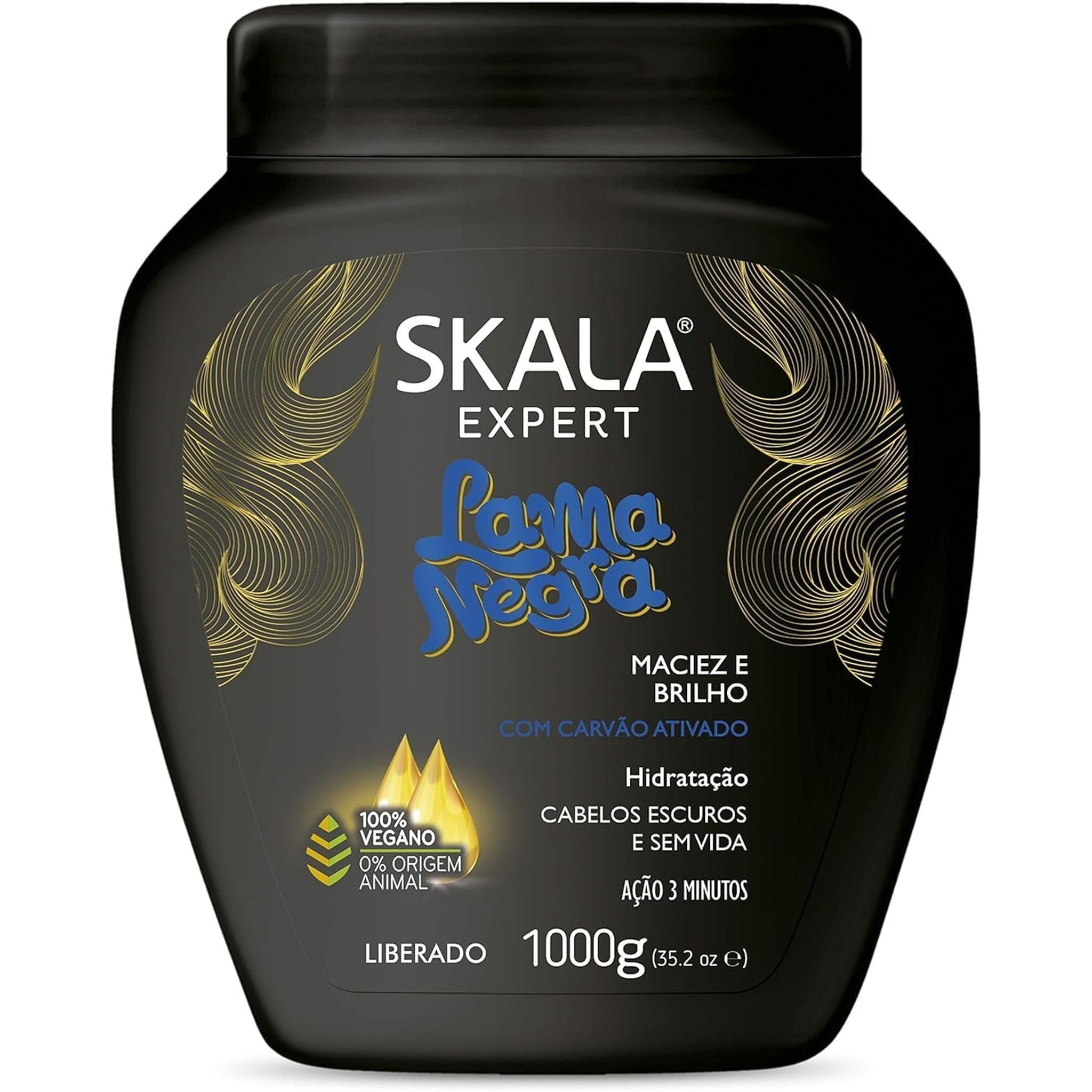 Skala Lama Negra - Black Mud Hair Cream - 1000G