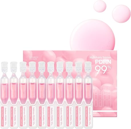 Medicube Salmon Dna Pdrn Pink One Day Serum | 99% Salmon Dna Pdrn Intensive Ampoule, Collagen, Glutathione, Hyaluronic Acid - Improves Skin Radiance | Korean Skincare 0.05 Fl.Oz X 10Ea