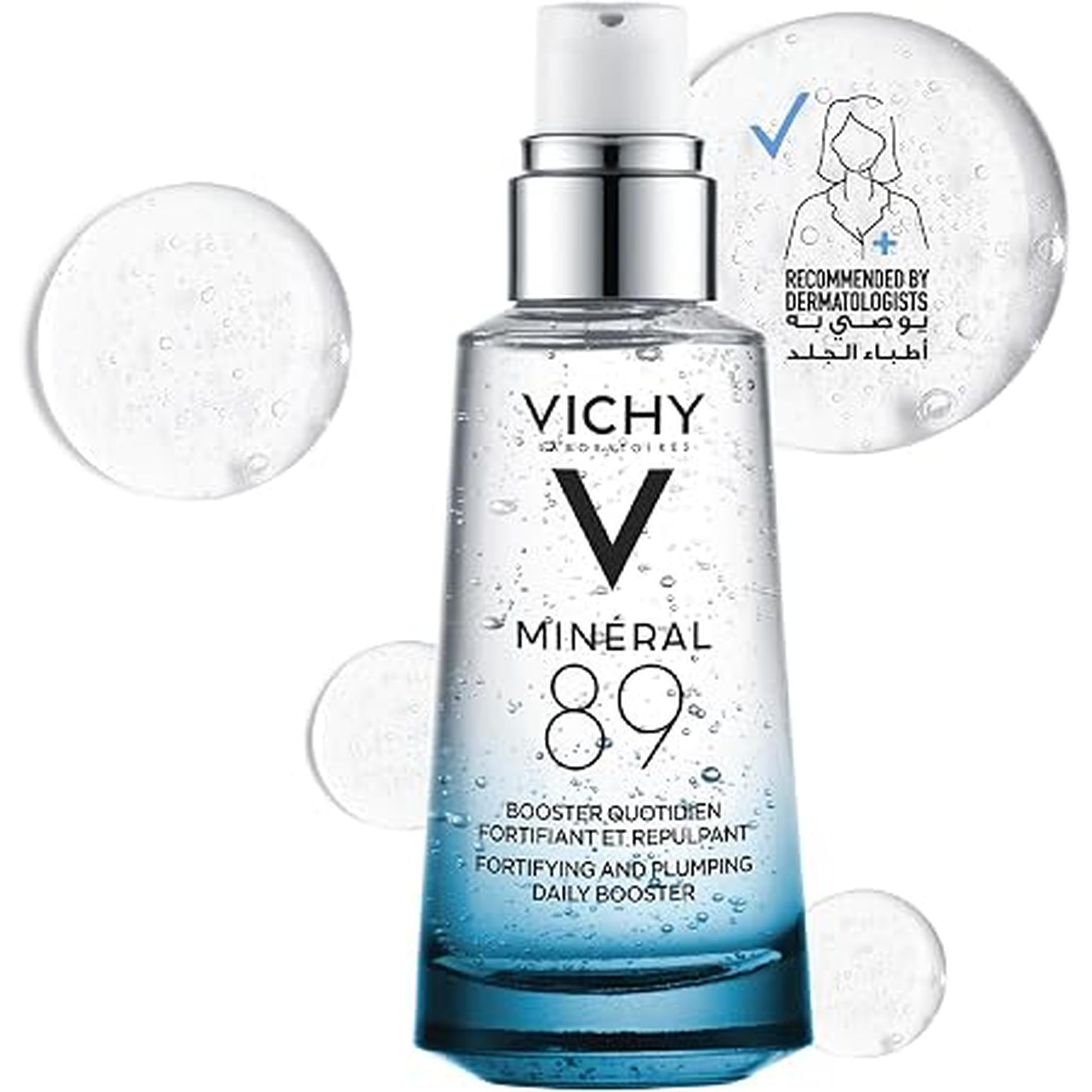Vichy Mineral 89 Booster Hyaluronic Acid Regenerating And Repairing Serum With Niacinamide 50Ml