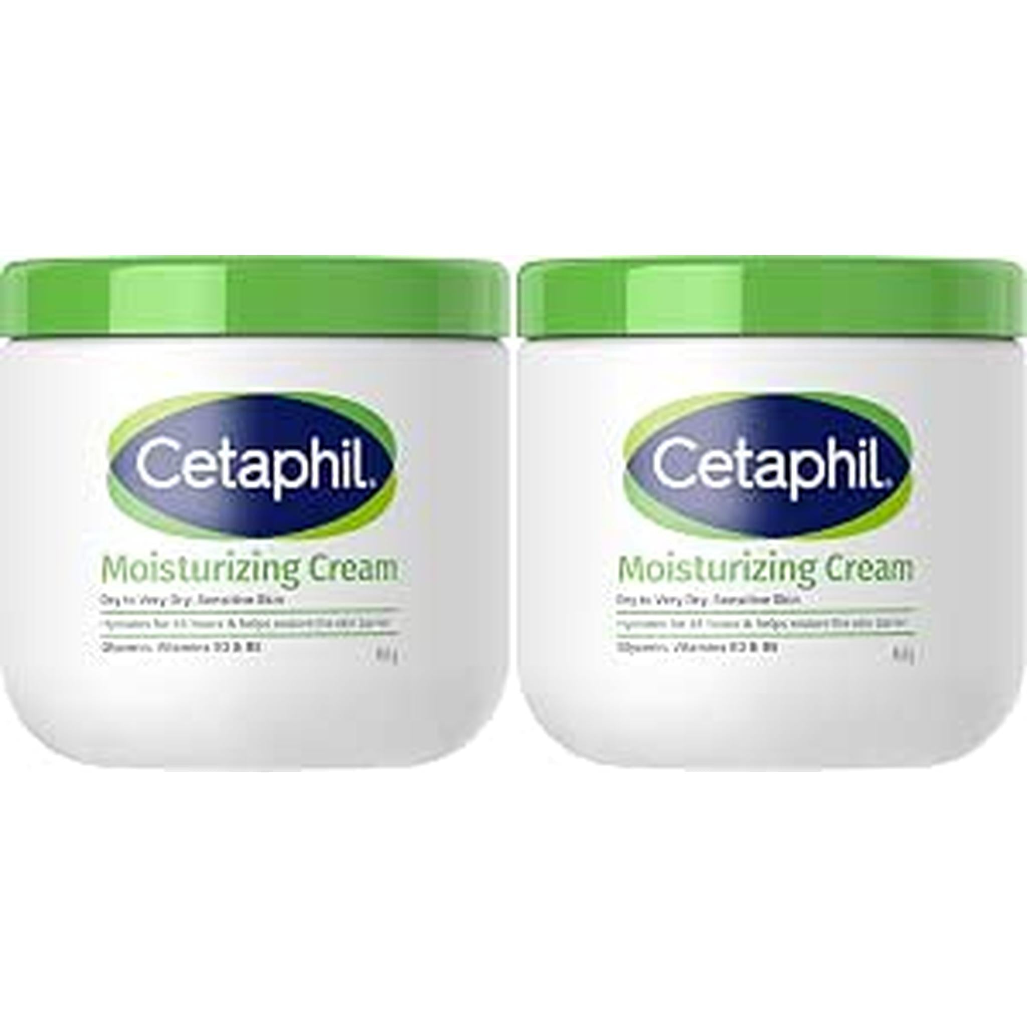 Cetaphil Moisturizing Cream, Face & Body Moisturizer For Men & Women, Dry To Very Dry And Sensitive Skin, Unscented, 453G (Pack Of 2)