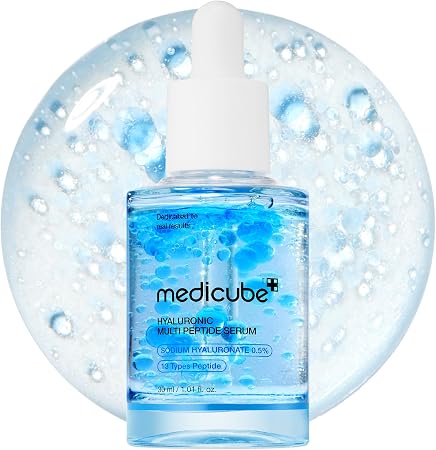 Medicube Hyaluronic Multi Peptide Pdrn Serum For Glowing And Soothing | Lightweight Water Plumping Radiant Facial Serum For All Skin Type, Hydrating Moisturizer, Korean Skincare | 30Ml 1.01Fl.Oz.