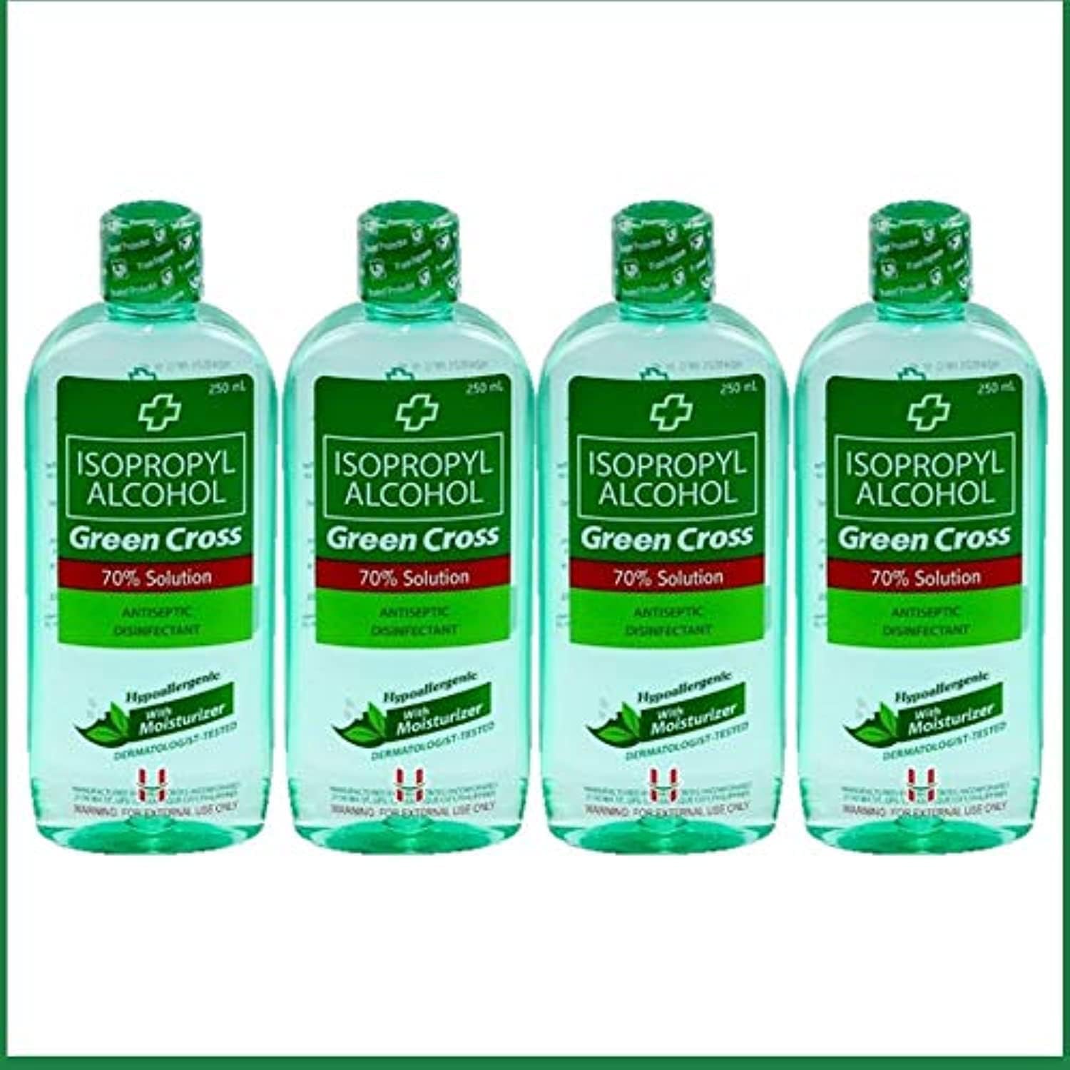 Green Cross Isopropyl Alcohol 70% W Moisturizer - 250Ml (Pack Of 4)