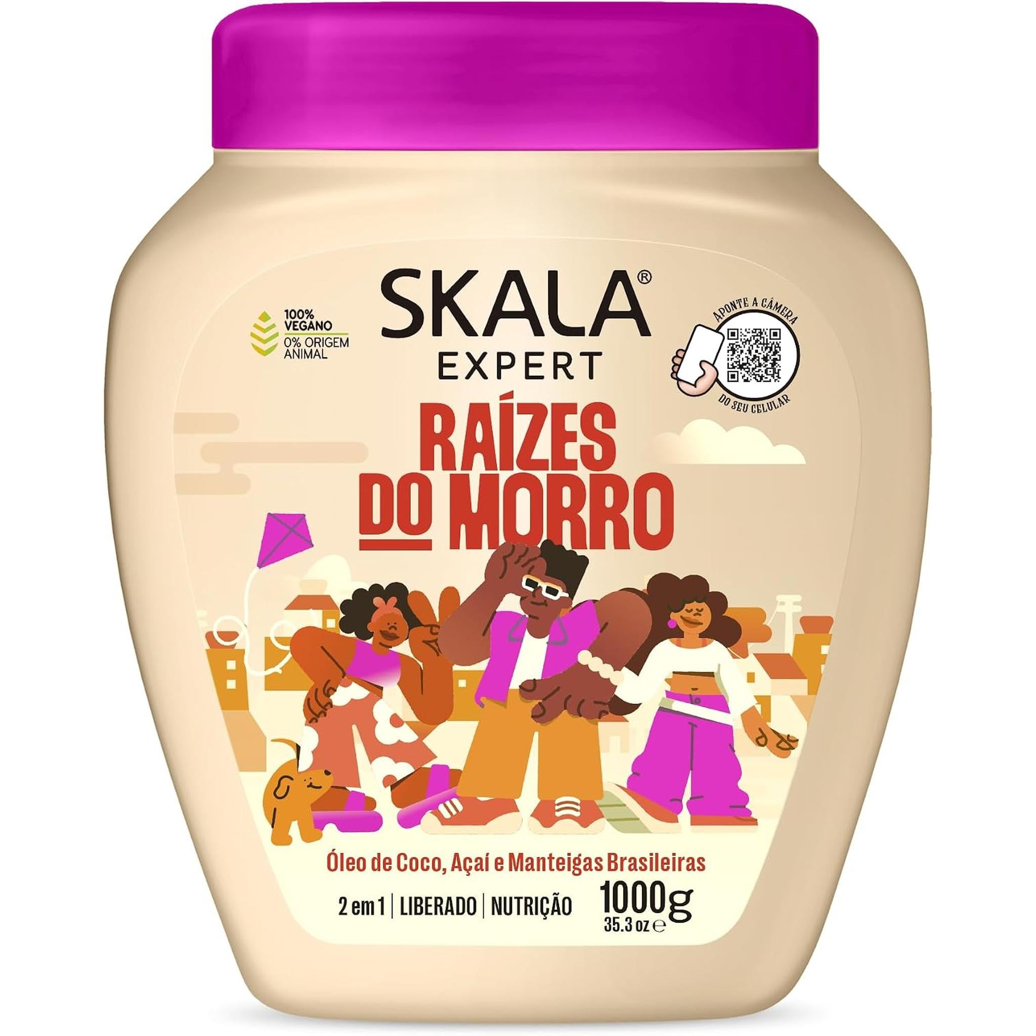 Skala - Linha Expert - Creme De Nutricao 2 Em 1 Raizes Do Morro 1 Kg - (Expert Collection - Slum Roots Nutrition 2 In 1 Cream Net 35.27 Oz)