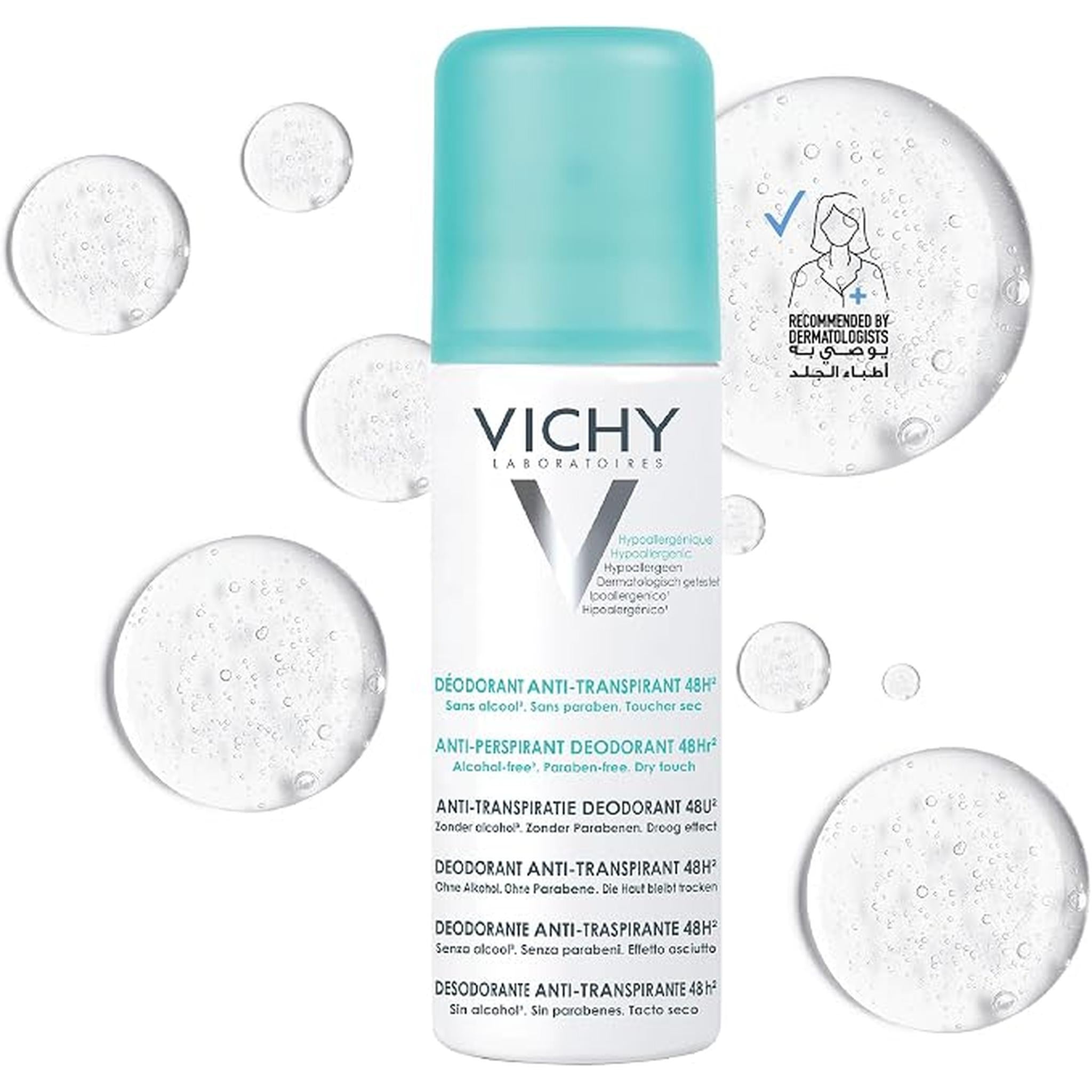 Vichy 48 Hour No Marks Anti-Perspirant Spray Deodorant 125Ml