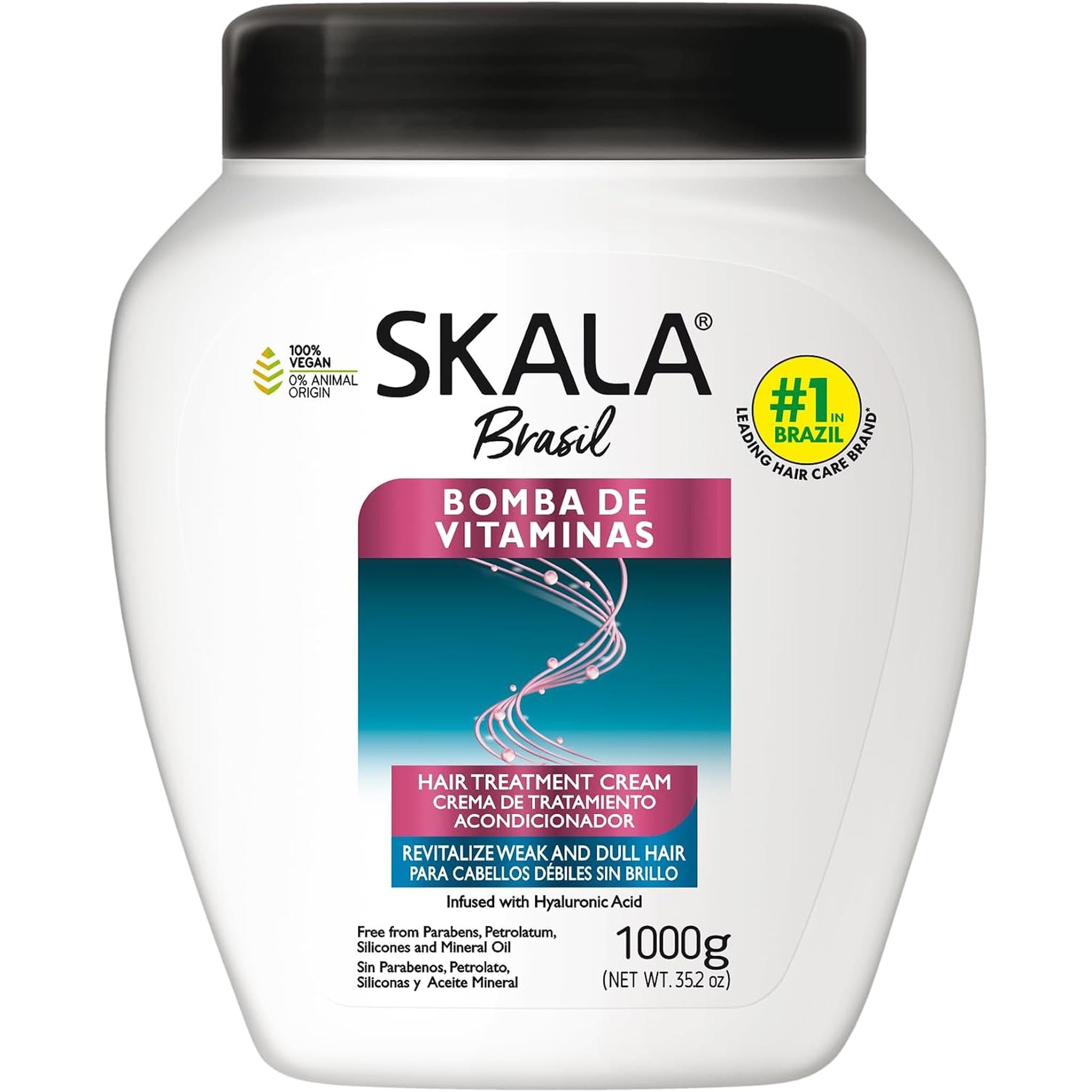 Skala Expert Bomba De Vitaminas, Sos Fortalecimento Dos Fios, Brazilian Hair Vitamin Treatment 35.2Oz